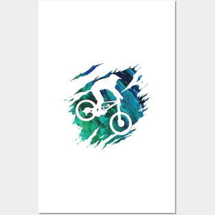 Downhill Shirt Mountain Bike MTB Posters and Art